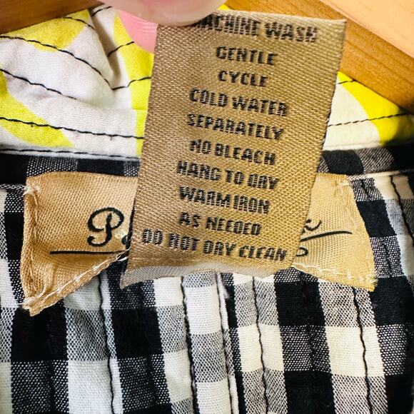 Peck & Peck Weekend Bright Floral Quilted Checkered Trim Jacket Size L - Picture 7 of 7